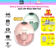 [ Free Cooler Bag +Milk Full Auto Off] Bunny Goody G7 Hands Free Electric Wearable Breast Pump / Goo