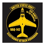 US Navy EA-6B Prowler Electronic Attack Aircraft VAQ-142 series 1 Cutting Sticker