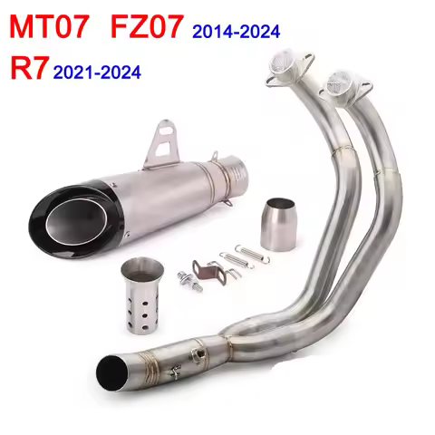 MT-07 FZ-07 Motorcycle Exhaust Full System SC Muffler Slip on Exhaust For Yamaha MT07 FZ07 2014-2021