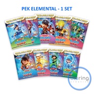 PEK ELEMENTAL SET Kad Boboiboy Galaxy Card