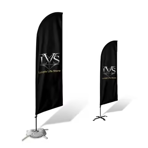 1 Piece of Single-Sided, Exhibition-Specific Custom Feather Flag - Personalized Commercial Exhibitio