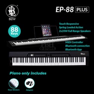 Portable Keyboard Piano 88 Keys MIDI Electronic Piano Package with Sustain Pedal BLW EP88 Plus