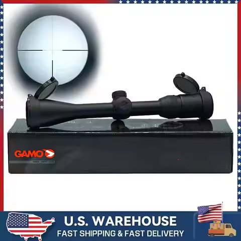 GAMO 3-9X40E Optics Illuminated Original Red/Green Reflex Crosshair Reticle Hunting Sight Riflescope