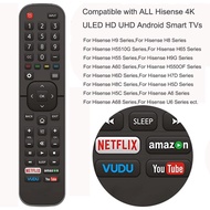 Replacement Hisense TV Remote Control EN2A27 for Hisense Remote Control Compatible with All Hisense Android 4K LED HD UHD Smart TVs