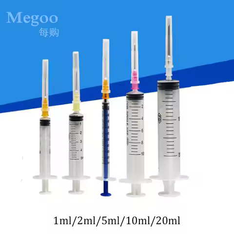 50Pcs Plastic Disposable Injector Dispensing Injection Syringe For Feeding Pet Filling Liquid Perfum