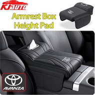 Toyota Avanza Memory Foam Armrest Heightening Pad Scratch Resistant Center Console Cover with Storag