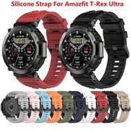 Silicone Wrist Band For Amazfit T-Rex Ultra Smart Watch Bracelet Sport Wristband Replacement Strap Accessories