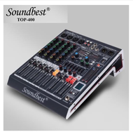 Mixer Audio Soundbest Top 400 Usb Bluetooth Original Mixing 4 Channel Soundbest Top400 ( bayar ditempat) soundbest