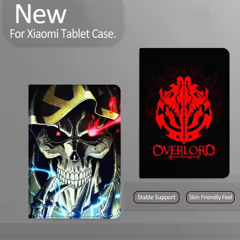 O-Overlords Anime pattern Tablet Case For Xiaomi Redmi Mi Pad 4 5 6 7 8 K SE Mini Pro Plus Max 10.1 