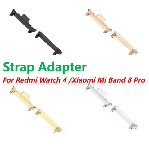 1Pair Adapter For Redmi Watch 4 Watchband Strap Connector Bracelet 316L Stainless Steel For Xiaomi M