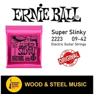 Ernie Ball 09-42 Super Slinky 2223 Electric Guitar Strings (100% Original Made In USA)