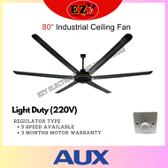 TIKKA/AIND 80 INCH INDUSTRIAL CEILING FAN (ONE YEAR WARRANTY) REGULATOR TYPE