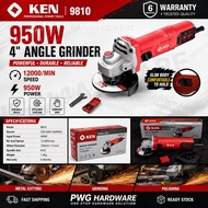 KEN 950W 4" x 100MM ANGLE GRINDER 9810 / 4" Mesin Gosok 950W / KEN 9810 SLIM ANGLE GRINDER 950W / 4寸