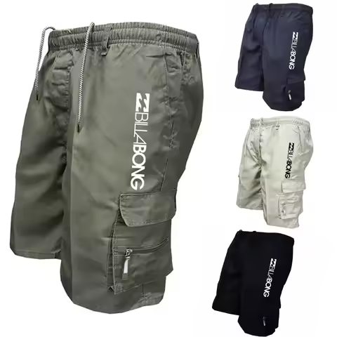 2026 Summer New Shorts Fashion Multi Pocket Running Shorts Sports Basketball Coach Shorts Men's Work