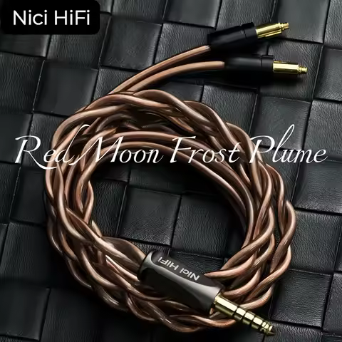 Nici HiFi-20 2 Core Headphone Cable For Shure SRH1540 SRH1840 SRH1440 XLR 4.4mm 2.5mm 3.5mm 6.35mm 2