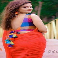 Saree + Stitched Blouse - 🥻Saree fabric🧵 -- *60gr Georgette with Beautiful Foil Paati*  (KS210930-30