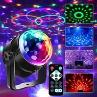 RGB LED Crystal Magic Ball Music Sensitive Sync Stage Effect Lighting Party Disco Club DJ Bar Lamp