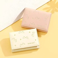 wallet woman wallet perempuan Dompet lipat pendek baru, dompet mini wanita, beg kad ganti, trend dom