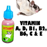 Sugar Glider Supplement VItamin A, D, B1, B2, B6, C & E 25ML