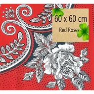 MERAH Custom lenso Lengso Berang Maluku Dutch lenso handkerchief, original red lenso