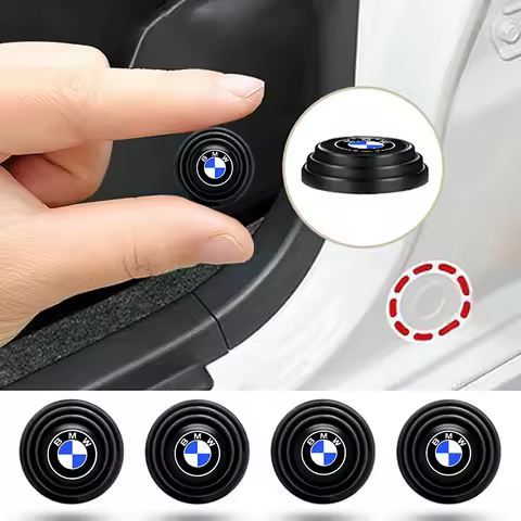 Car Silicone Door Shock Stickers Absorber Soundproof Buffer Pier For BMW F12 F13 G30 G32 F34 F40 F45
