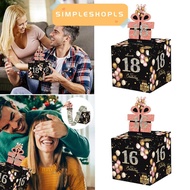SIMPLESHOPLS Birthday Money Box, Paper Birthday  Cash Pull Gift Boxs, Fuuny 16th 18th 21st Happy Bir