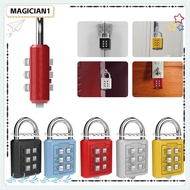 MAGICIAN 6 Digit Button Password Lock Portable Security Travel Backpack Zipper Lock