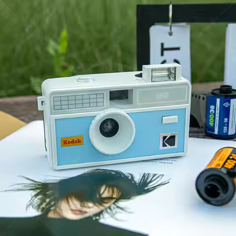 Retro i60 Film Camera Kodak 135 Fool Film Camera Kodak Non-Disposable Camera Strap Flash And Optiona