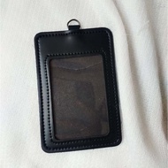 ID card holder Name tag Holder 2 card slots. Synthetic leather ID card holder