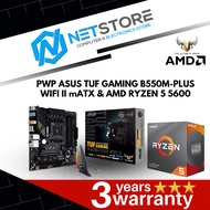 PWP ASUS TUF GAMING B550M-PLUS WIFI II mATX & AMD RYZEN 5 5600 PROCESSOR