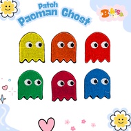 PACMAN GHOST EMBROIDERY PATCH GHOST PATCH/ GHOST EMBROIDERED PATCH
