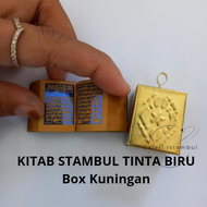 KITAB STAMBUL TINTA BIRU BOX KUNINGAN