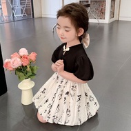 Girls' national style dress new dress Chinese styl 女童国风连衣裙新款连衣裙中式古风宝宝公主裙2025新款Z5G