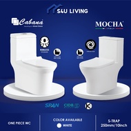 Jamban Besar One Piece Tornado flushing wc water closet tandas bilik air toilet bowl CWC763 [ Only 1