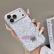 New Di*r Luxury High-quality Lace Phone Case for iphone 17 Pro Max 17 16 15 14 13 Shockproof Protect