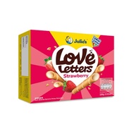 Julie's Love Letters Strawberry Biscuit Snack 100g