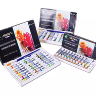 Marie's Gouache Paint Set of 12, 18 or 24 Colors x 5ml Tube with Brush