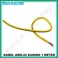 (3 Mtr)Yellow AWG-22 Fiber Cable / AWG 22 Cable / AWG Copper Fiber Cable
