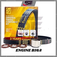 GAIDO Timing Belt Civic B16A DOHC VTEC Timing Belt Kit Set(124RU26)(100K) Taiming Belt B16A Enjin