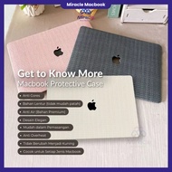 Macbook Air M2 M3 2022 A2681 A3113 Premium Knitted Pink Waffle cover Macbook For Macbook Air M2