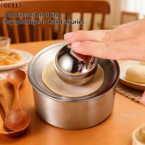 Stainless Steel Dumpling Maker Dough Presser Round Mold For Dumpling Pie Rolling Tool Quick Noodle W
