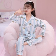 New Spring Autumn Kids Sleepwear Kawaii Sanrios Kuromi Cinnamoroll Children Pajamas Sets Cute Anime Boys Girls Home Clothes Gift