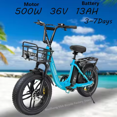 ebike2025 new model 20-inch foldable aluminum alloy fat bike 500W 36V 13AH C05 Pro battery color LCD