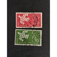 CE22A Italy year 1961 Europa Cept stamps complete set of 2v used