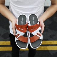 sandal men sandal bonia lelaki Sandal anti-selip musim panas untuk pemandu memandu