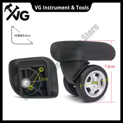 Replacement luggage wheel parts HL-027 silent wear-resistant universal caster for American Tourister