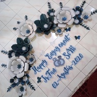 dekorasi paper flower lamaran lengkap