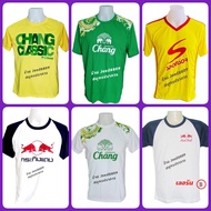 เสื้อยืด-โปโล กระทิงแดง Red bull/Chang/M-150/SPONSOR ของแท้