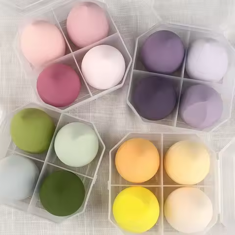 Blender Beauty Tools Makeup AccessoriesSponge Beauty Egg 4Pcs Cosmetic Puff Powder Foundation Sponge