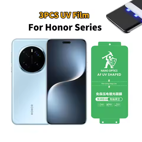 For Honor Magic 8 7 Pro UV Hydrogel Film Screen Protector For X50 GT X60 V40 X9B X9C Magic 6 5 4 Pro